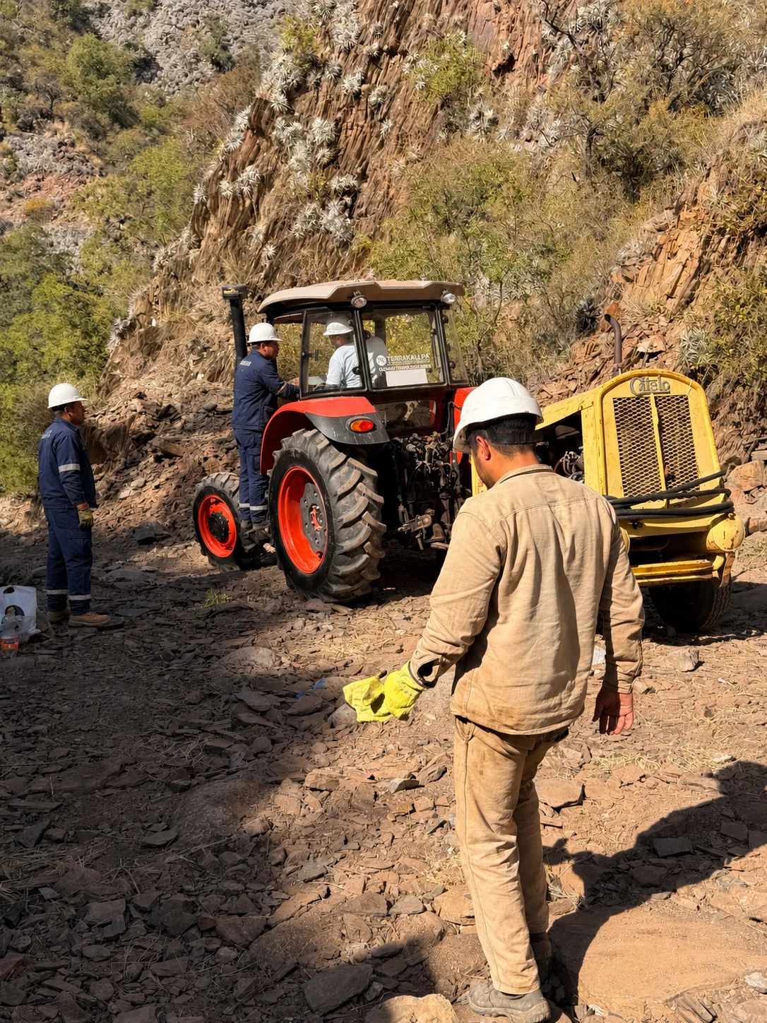 Trabajo en cantera con seguridad