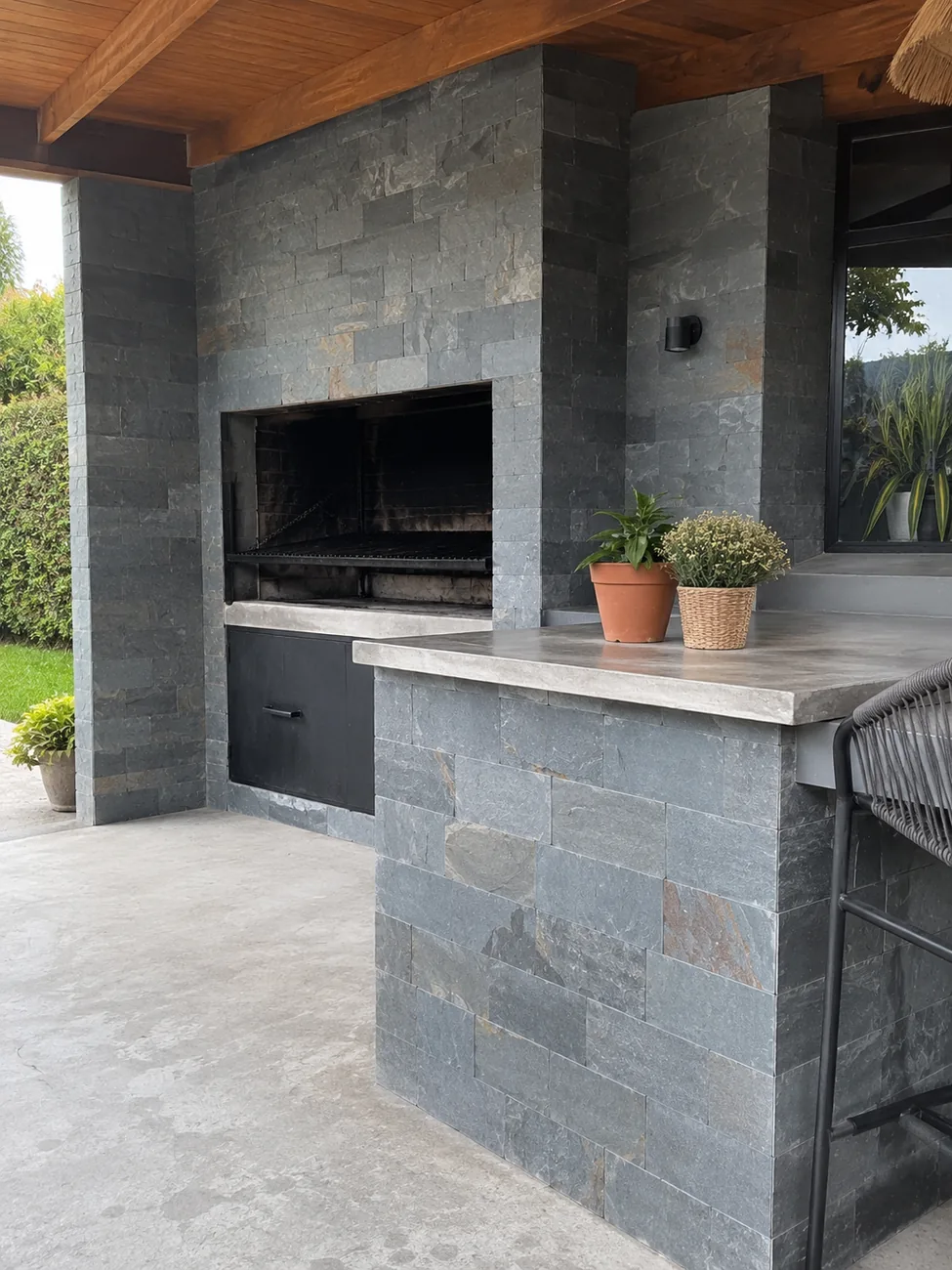 Interiores con piedra industrial